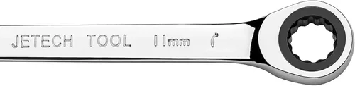Miniatura 4 de Jetech Llave de trinquete de doble extremo de caja de 0.315 in x 0.394 in, llave métrica de trinquete de 72 dientes, llave de engranaje resistente