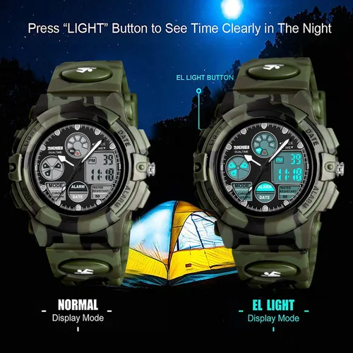 Miniatura 2 de Kids Digital Sport Watch Boys Girls Waterproof Sports Outdoor Watches Children Casual Electronic Analog Quartz Wrist Watches with Alarm Stopwatch