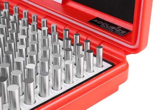 Miniatura 5 de Accusize Industrial Tools 0.011 '' a 0.060'', 50 piezas de acero Plug Pin Gage Set, menos, clase Zz, M0 (-)