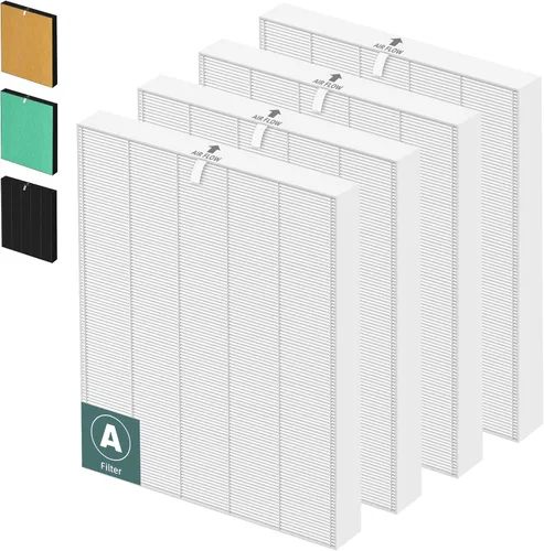 Miniatura 12 de 115115 Filtro de Repuesto HEPA A para Purificador de Aire Winix Plasmawave C535 5300 5300-2 6300 6300-2 P300 AM90 C909 9800, 2 x Filtros HEPA Blanco