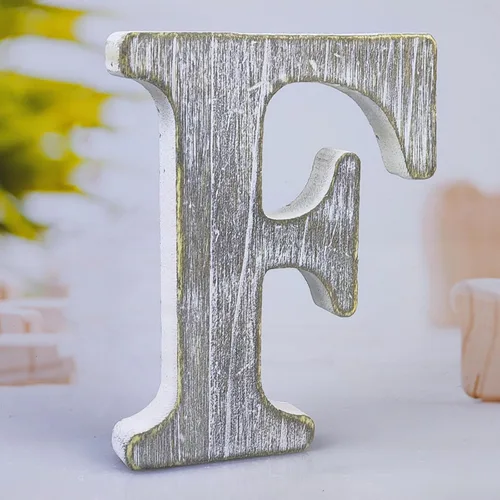 Miniatura 14 de Letras de madera de 8 pulgadas, letras de madera rústica sin terminar para decoración de pared, letras decorativas en pie, cortes de letras, letrero