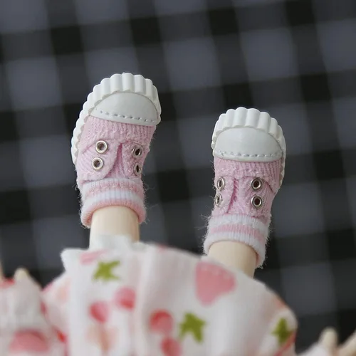 Miniatura 4 de Zapatos de lona de moda para Ob11, GSC, 1/12 BJD, Body9 accesorios para muñecas (azul marino)