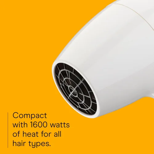Miniatura 3 de Conair Secador de pelo de montaje en pared, secador de 1600 W con luz nocturna LED, 2 ajustes de temperatura y 2 velocidades, color blanco