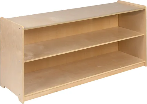 Miniatura 4 de Flash Furniture Hercules - Armario de madera de 2 secciones para el aula escolar para uso comercial o doméstico, seguro, diseño apto para niños, 24