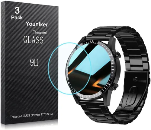 Paquete de 3 protectores de pantalla compatibles con FILIEKEU I9Y Smart Watch de 1.3 pulgadas, vidrio templado para I9 1.3 pulgadas, protectores de