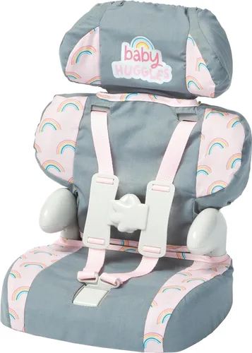 Miniatura 9 de Cadson Silla elevadora para auto con cinturón de seguridad para muñecas y animales de peluche. Lleve a su amigo favorito de paseo. Juguete de Rosa