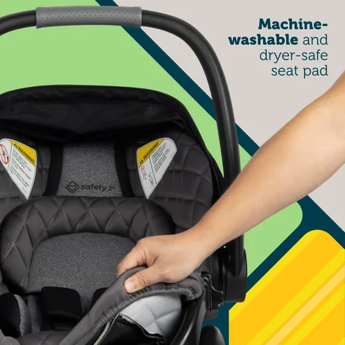 Miniatura 6 de Safety 1st onBoard™ Insta-Latch™ DLX - Asiento infantil para automóvil con base, asiento de automóvil para bebé de 4 a 30 libras, asiento de Playa