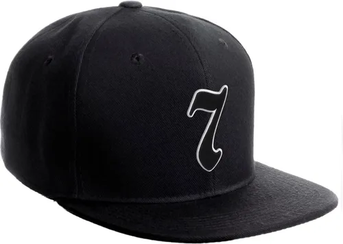 Miniatura 1446 de Daxton Gorra clásica con visera de billete plano con letras del alfabeto inglés antiguo de la A a la Z