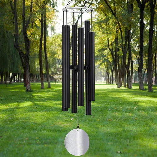 Campanillas de viento para exteriores grandes y profundas, carillones de viento de 42 pulgadas, tonos melódicos relajantes, regalo conmemorativo
