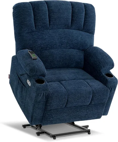 Miniatura 21 de MCombo Silla Reclinable Elevadora Eléctrica de Gran Tamaño para Ancianos, Silla Elevadora con Calor y Masaje, Reclinable Elevadora para Grandes