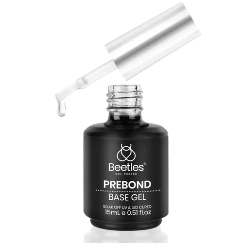 Miniatura 8 de Beetles Esmalte de uñas en gel - Capa base de gel, 15ml, Esmalte de uñas en gel prebondado de larga duración, capa base con lámpara de uñas UV, Capa