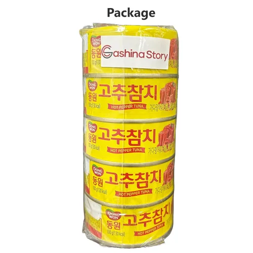 Miniatura 2 de Dongwon - Lata de atún con salsa de pimiento picante, 3.5 onzas (3.53 oz) x 5 latas - Atún enlatado coreano