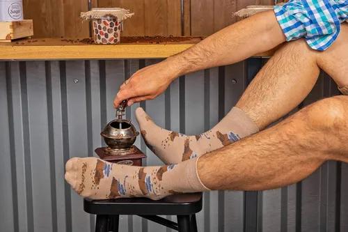 Miniatura 4 de Rainbow Socks - Calcetines de tarro de café novedosos para hombre y mujer, 2 pares