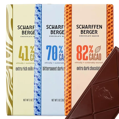 Miniatura 7 de Barra de Chocolate Scharffen Berger - Chocolate Negro - 62 Por Ciento Cacao - Semi-Amargo - Fino Artesanal - Barras de 3 onzas - Paquete de 12