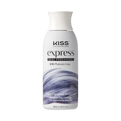 Miniatura 12 de Kiss Express - Kit completo de tinte semipermanente para el cabello, tinte vívido y altamente pigmentado para cabello vibrante, fórmula suave