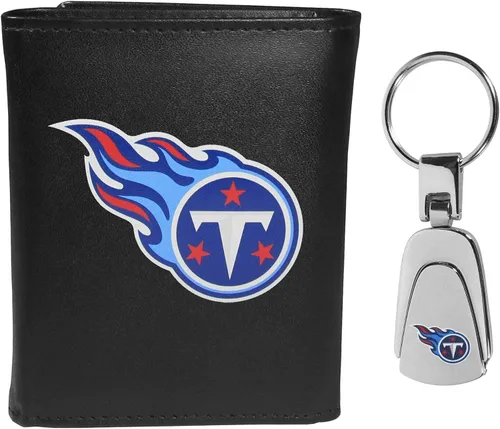 Miniatura 14 de Siskiyou Sports NFL unisex Tri-fold Wallet & Steel Key Chain