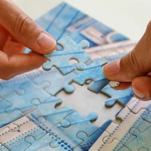 Miniatura 3 de Rompecabezas de 1000 piezas, rompecabezas divertido - Buncha Masks