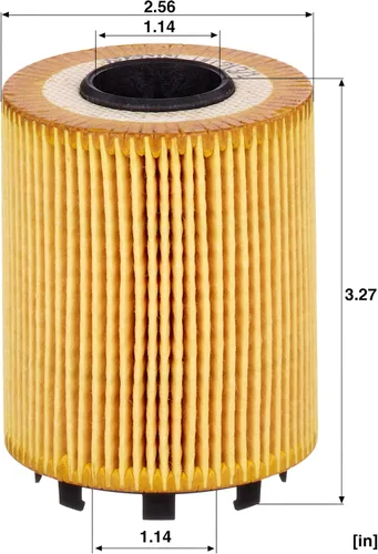 Miniatura 5 de Mann Filter HU 713/1 cartucho de filtro de aceite de repuesto compatible con Dodge Dart (2013-2016), FIAT 500 (2012-2017), 124 Spider (2017), 500L