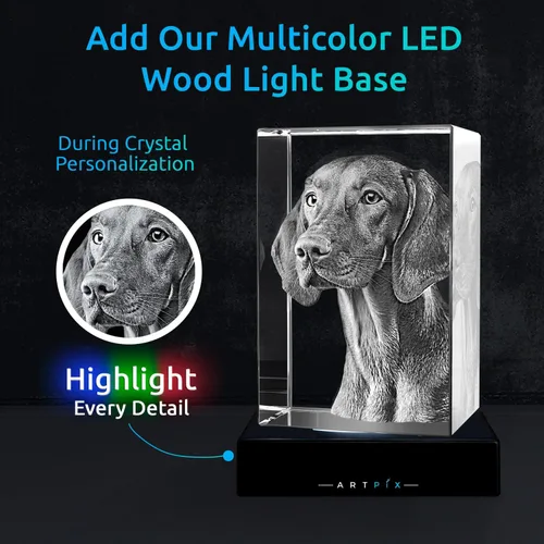 Miniatura 2 de ArtPix 3D Foto de cristal de alta calidad, regalos personalizados para mujeres, esposa, ella, él, hombres, marido, abuela, gran regalo personalizado