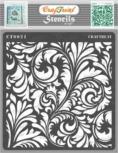 Miniatura 3 de CrafTreat - Plantillas reutilizables con puntos florales para pintar sobre madera, lienzo, papel, tela, suelo, pared y azulejos, adorno con cuentas