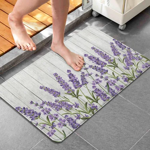 Miniatura 12 de Alfombra Tapete de Baño Abstracta Boho de Mediados de Siglo - Alfombra de Baño de Goma Antideslizante Absorbente Suave para Bañera Ducha Lavabos