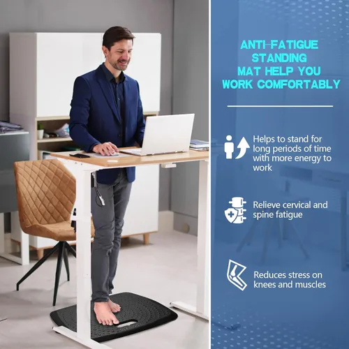 Miniatura 2 de Tapete Antifatiga para Piso de Cocina, Tapete Cómodo para Estar de Pie, Tapete Portátil para Escritorio de Pie de Oficina, Alfombra de Cocina