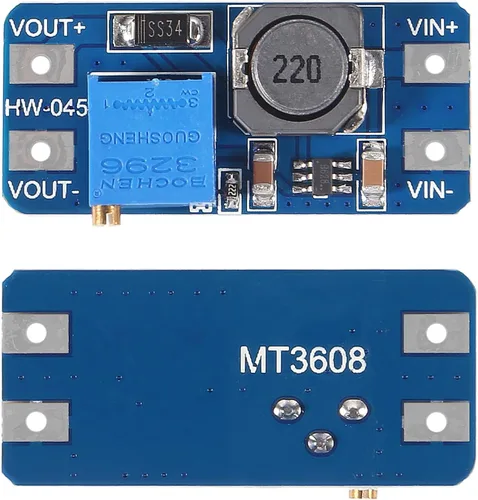Miniatura 2 de AITRIP 10 piezas MT3608 DC-DC convertidor de impulso 2A módulo ajustable de aumento de voltaje regulador de voltaje de entrada 2V-24V a 5V-28V