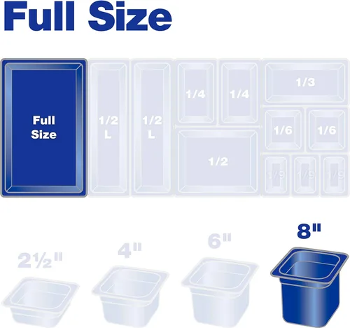 Miniatura 7 de Carlisle FoodService Products StorPlus Contenedor de almacenamiento de alimentos de tamaño completo para servir y almacenar alimentos calientes