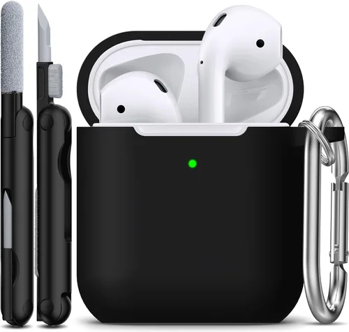 Miniatura 38 de Funda para AirPods con llavero, protección completa, de silicona, accesorios para AirPods, funda para hombres, mujeres y adolescentes, con estuche