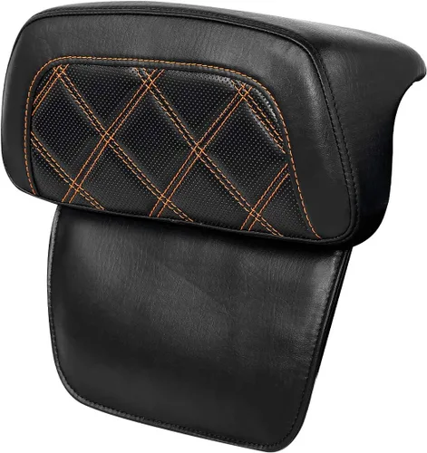 Miniatura 32 de TCT-MOTORPARTS Driver Rider - Almohadilla de respaldo para Harley Touring 2009-2023 Road King Street Road Electra Glide Ultra Black Stitching