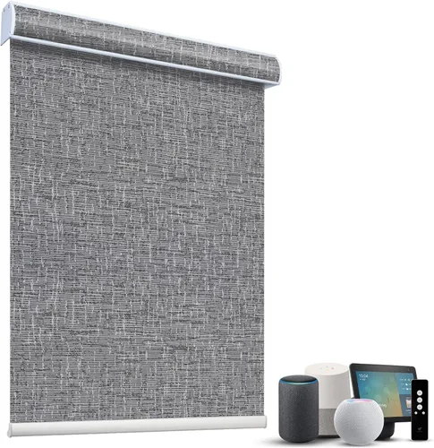 Miniatura 28 de SmartWings Persianas Motorizadas con Sombras para Ventana Control Remoto Funciona con Thread Apple Homekit Z-Wave Alexa 100% Blackout de Doble Cara