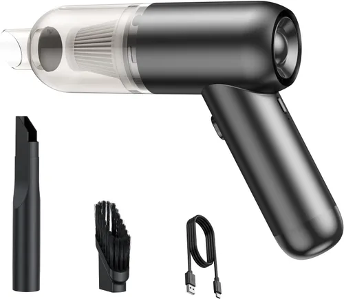 Miniatura 9 de Aspiradora portátil inalámbrica de mano para automóvil con potente succión, mini barredora de alta potencia, eliminador de polvo, ligera, fácil