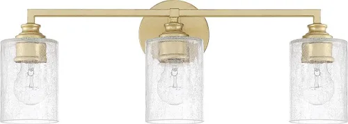 Miniatura 5 de Capital Lighting 120521CG-422 Milan - Soporte de pared para tocador de baño de vidrio helado, 2 luces, 200 vatios en total, 9 pulgadas de alto x 13