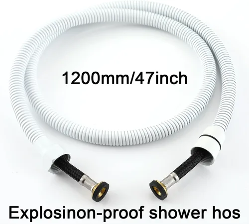 Miniatura 6 de Asyas Rociador de bidé de agua caliente oculta de color blanco para inodoro con válvula de latón caliente y fría, juego de accesorios de bidé