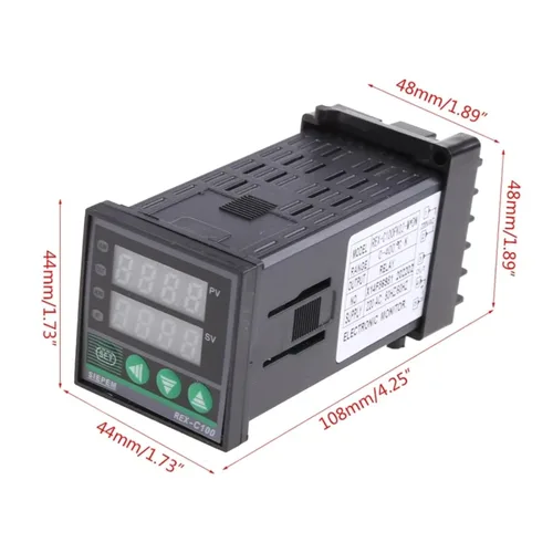 Miniatura 4 de Y1UB Digital PID Temperature Controller REX-C100 K Type Output 0-400℃ Durable
