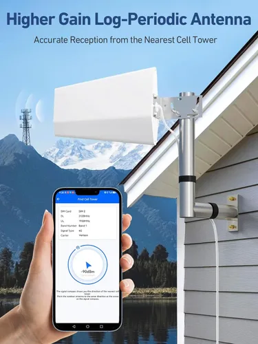 Miniatura 6 de Amplificador de señal de teléfono celular para el hogar y la oficina, amplificador de teléfono celular en la banda 2/4/5/12/17/25, señal Boost 5G 4G