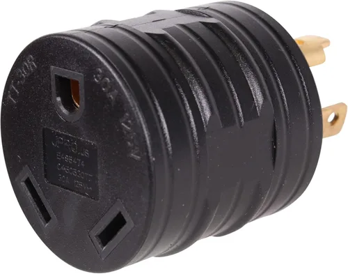 Miniatura 6 de Journeyman-Pro Generador RV Adaptador de corriente L5-30P macho a TT-30R hembra 125 VCA 30 Amp - Convertidor de enchufe de cable eléctrico