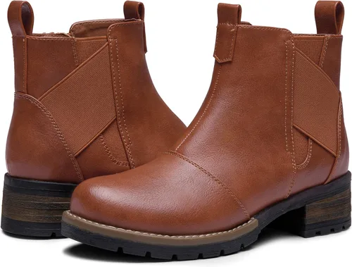 Miniatura 6 de Jeossy Botas de tobillo 9007 cómodas Chelsea de tacón bajo para mujer