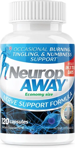 NeuropAWAY Suplemento de Apoyo Nervioso, Ácido R-Alfa Lipoico para Ayudar a Proporcionar Alivio Nervioso y Salud en tan Solo 5 Días,