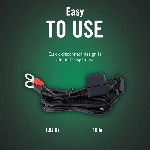 Miniatura 3 de Battery Tender - Arnés de terminal de anillo accesorio con cable - Adaptador de cable de 45,72 cm con desconexión rápida SAE - Fácil, rápido