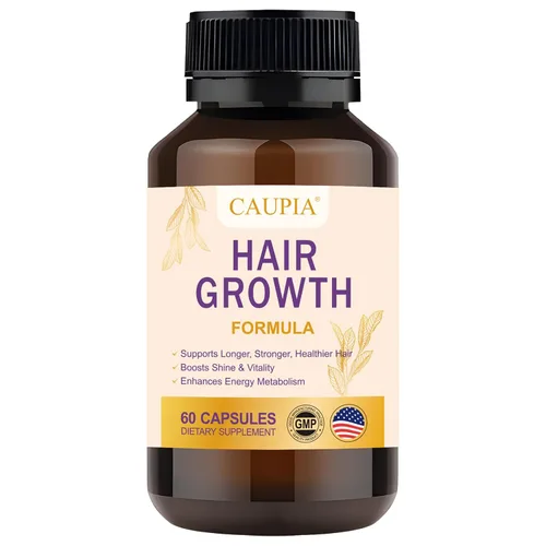 Cápsulas de suplemento energético capilar para el crecimiento del cabello, suplemento de apoyo para el cabello y el cuero cabelludo, 60 cápsulas