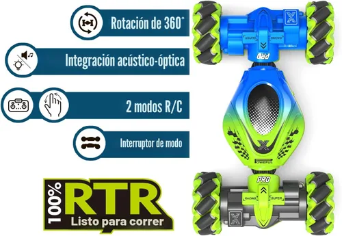 Miniatura 9 de Fosgoit Coche RC con Sensor Gestual, RC de Acrobacias con Sensor Gestual de 2.4GHz 4WD para Niños de 6-12 Años, Control Remoto Manual Drift Twist
