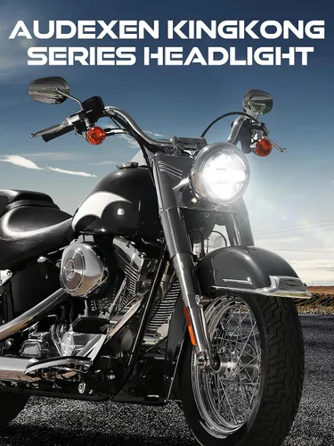 Miniatura 3 de AUDEXEN Faro delantero LED de 5.75 pulgadas, 55 W, 5-3/4 pulgadas, compatible con Harley Dyna Sportster Street Bob Softail Iron 883 Street Rod Deuce