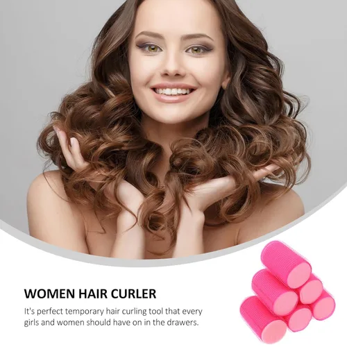 Miniatura 3 de Uonlytech Juego de 8 rulos de esponja para el cabello, rodillos de espuma de autoagarre, herramientas de peluquería para mujeres y niñas, cabello