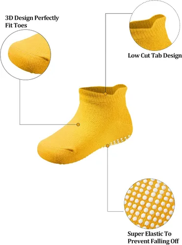 Miniatura 3 de 10 Pairs Baby Crawling Anti Slip Knee Pads and Anti Slip Baby Socks Set Unisex Toddler Knee Protectors Non Slip Ankle Socks