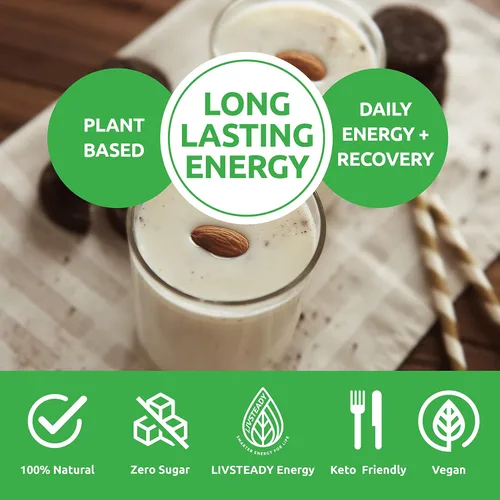 Miniatura 2 de UCAN Energy + Plant Protein Powder - Proteína vegana a base de plantas, 0.71 oz de proteína de guisante con aminoácidos EAA y BCCA - Proteína