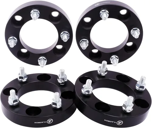 Adaptadores de rueda forjadas en negro 4x110 a 4x137 para ATV de 1 pulgada con pernos 10x1.25 compatibles con Honda Suzuki-Yamaha-Kawasaki de 4 lugs