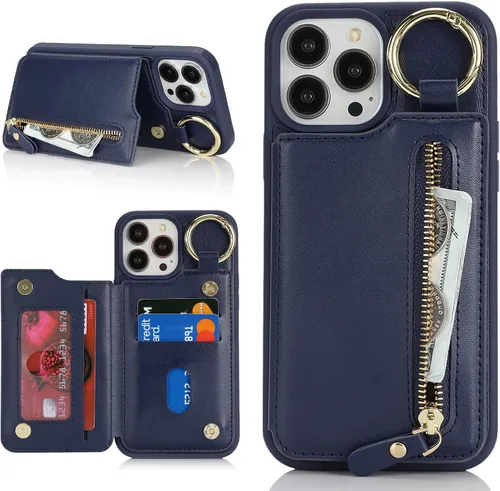 Miniatura 8 de Havaya Funda Cartera para iPhone 13 Pro Max e iPhone 12 Pro Max, Compatible con MagSafe 2 en 1, Desmontable Magnética con Portarjetas, Ranura