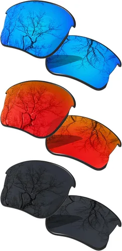 Miniatura 16 de ToughAsNails Juego de 3 lentes polarizadas de repuesto para Oakley Flak Jacket XLJ Pack