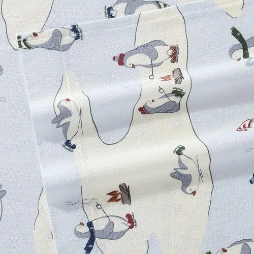 Miniatura 9 de Eddie Bauer - Sábanas de franela tamaño Queen, algodón resistente a las bolitas y arrugas, juego de sábanas con fundas de almohada y sábana ajustada